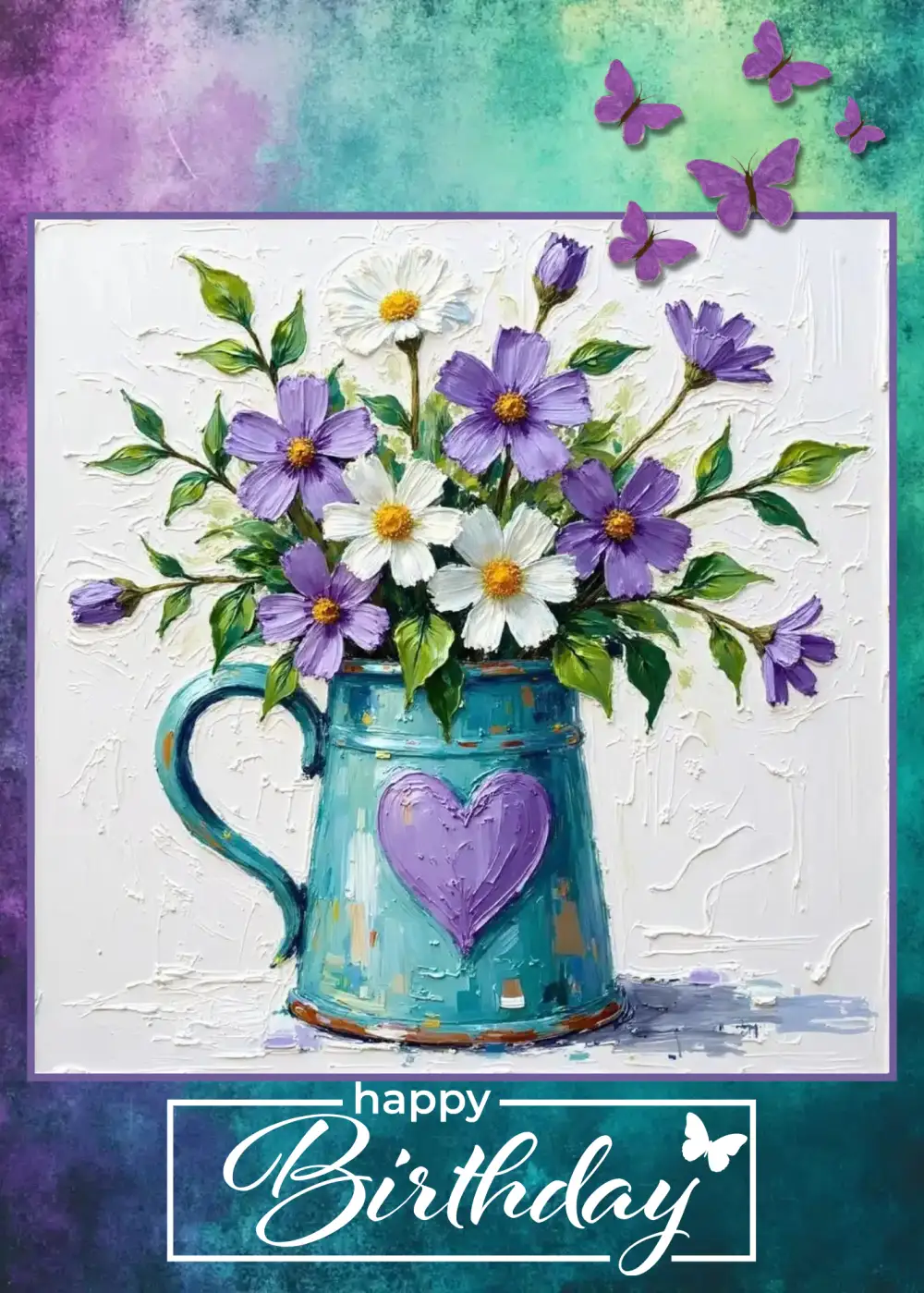 Birthday Purples and Greens